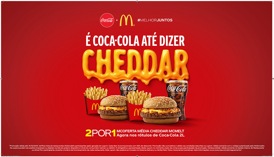 É Coca-Cola até dizer CHEDDAR